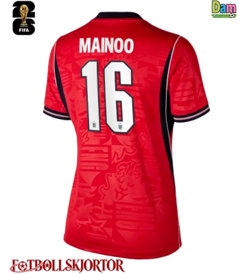 England Kobbie Mainoo #16 Bortatröja Dam VM 2026 Kortärmad